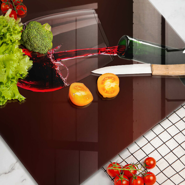 Large worktop saver A glass of wine