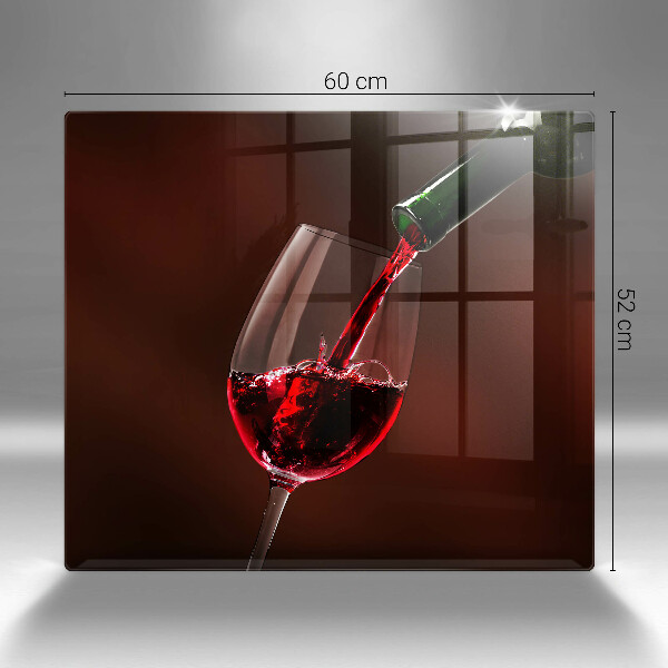 Large worktop saver A glass of wine