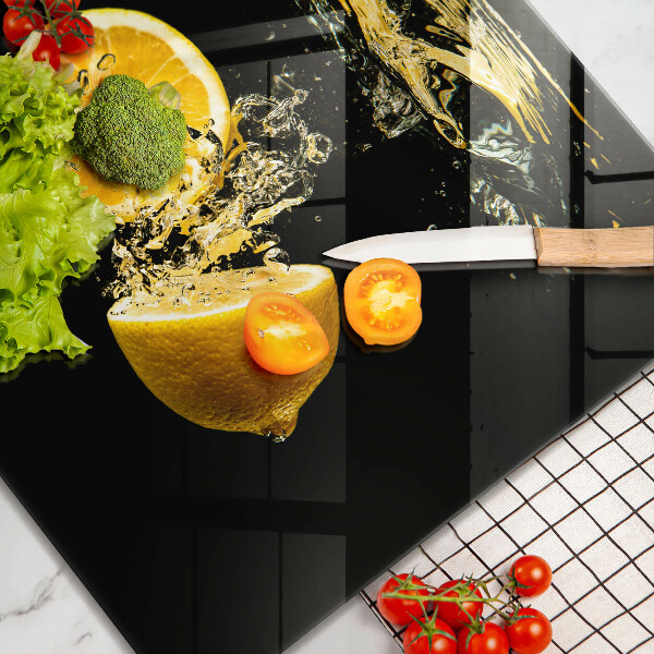 Chopping board Juicy lemon fruit