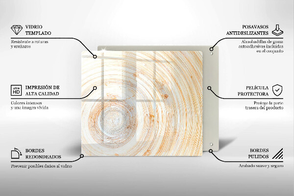 Large worktop saver Wood texture