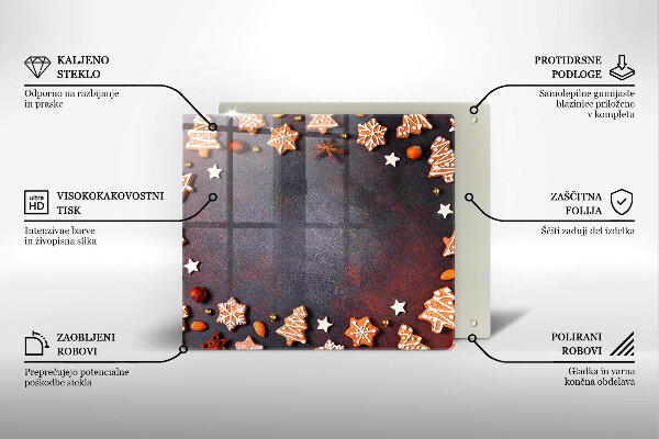 Large worktop saver Gingerbread Christmas