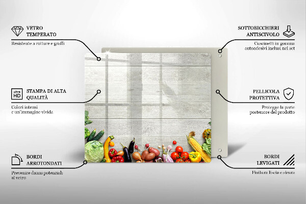 Chopping board Vegetables on the boards