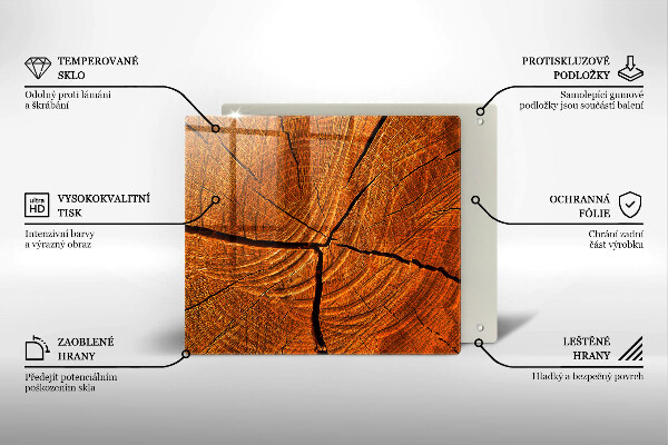 Chopping board Wood trunk structure