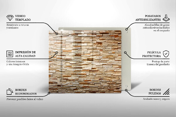 Chopping board Decorative texture stones