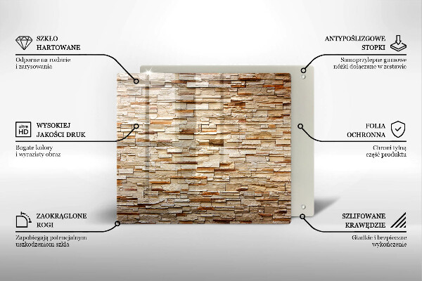 Chopping board Decorative texture stones