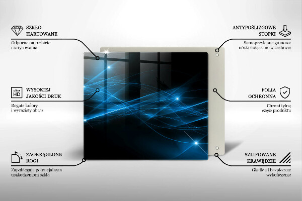 Chopping board Blue smoke abstraction