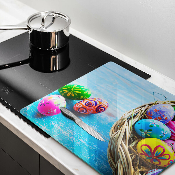 Chopping board Easter eggs