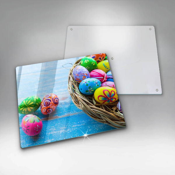 Chopping board Easter eggs