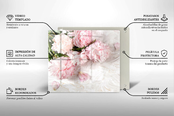Chopping board Delicate roses flowers