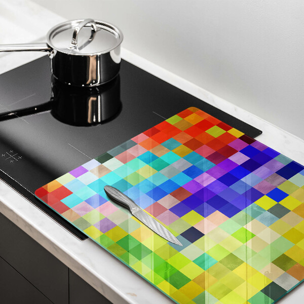 Chopping board Colorful squares pixels