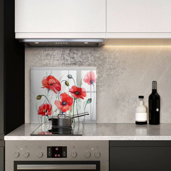 Chopping board Red flowers