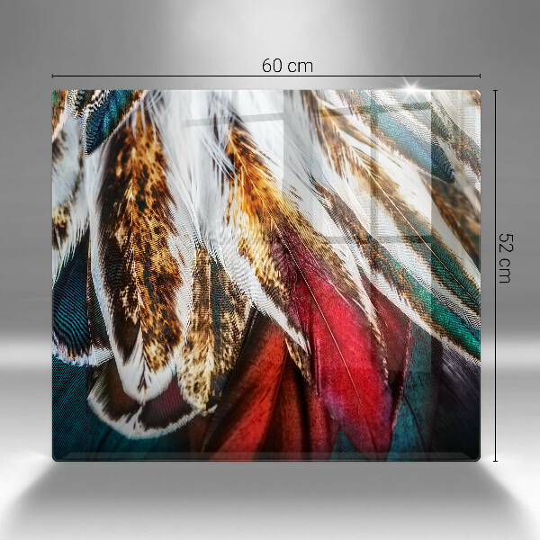 Chopping board Boho bird feathers