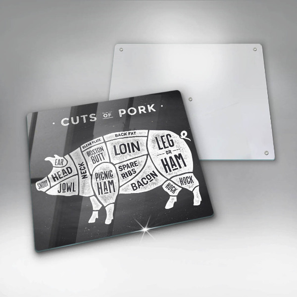 Chopping board Pork pig meat