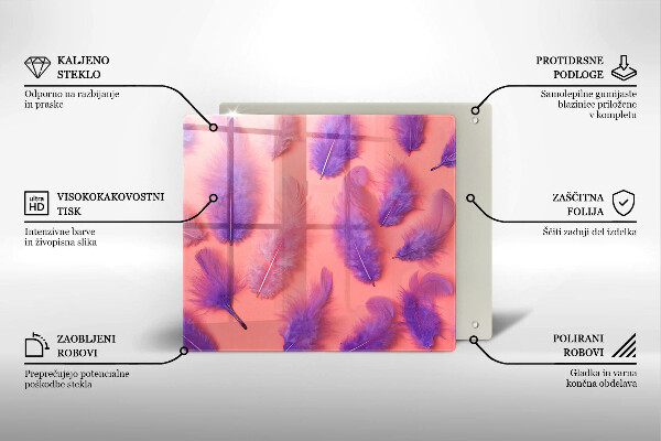 Worktop saver large Fluffy feathers