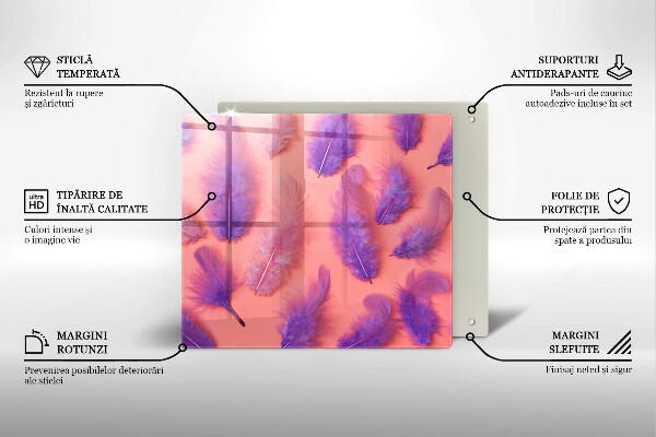 Worktop saver large Fluffy feathers