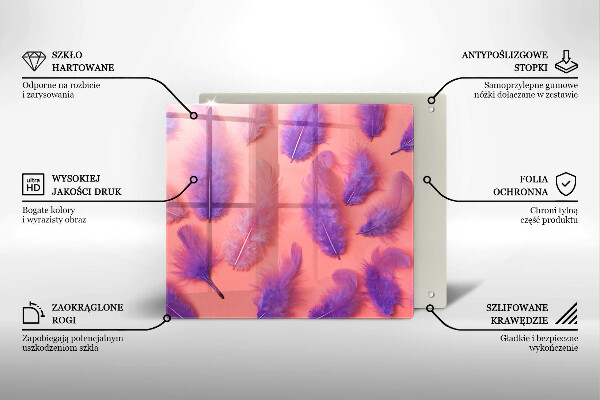 Worktop saver large Fluffy feathers