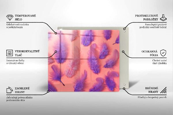 Worktop saver large Fluffy feathers