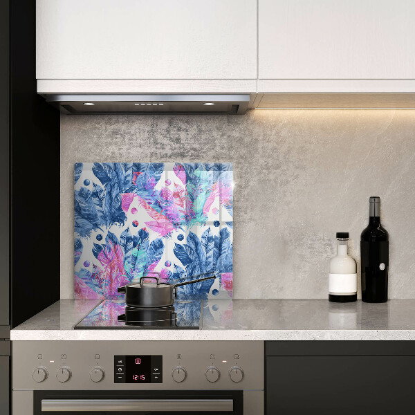 Worktop saver large Illustration of boho feathers