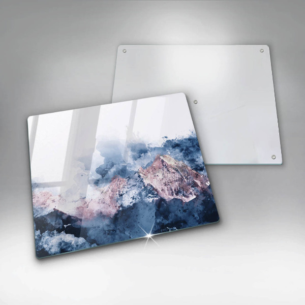 Chopping board Abstraction painted mountains