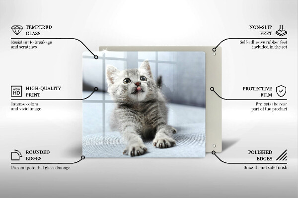 Chopping board Little cute kitty