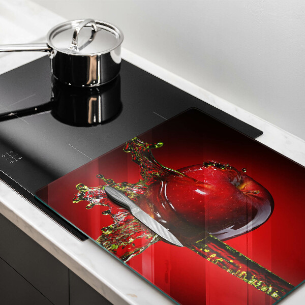Chopping board Apple fruit in water