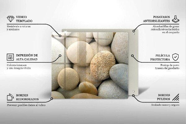 Chopping board Oval stone pattern