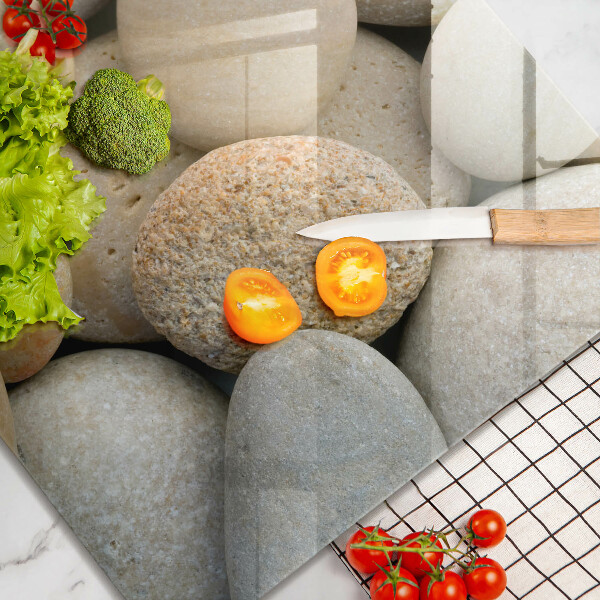 Chopping board Oval stone pattern