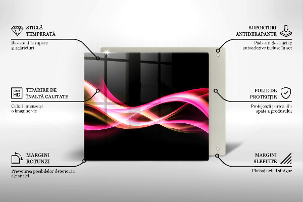 Chopping board Neon Smoke abstraction