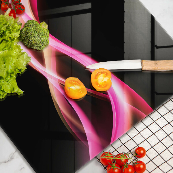Chopping board Neon Smoke abstraction