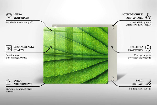 Chopping board Nature leaf veins
