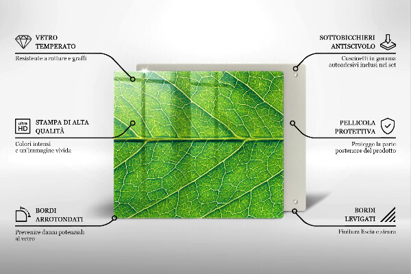 Chopping board Leaf lines nature