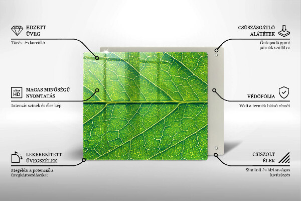 Chopping board Leaf lines nature
