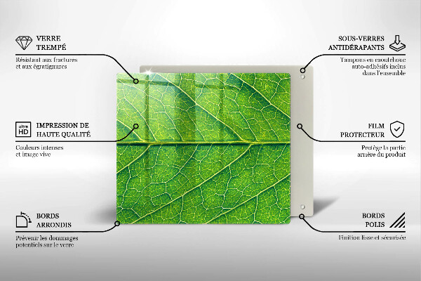 Chopping board Leaf lines nature