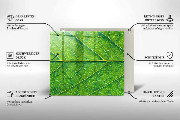 Chopping board Leaf lines nature