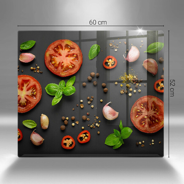 Chopping board Tomatoes and spices