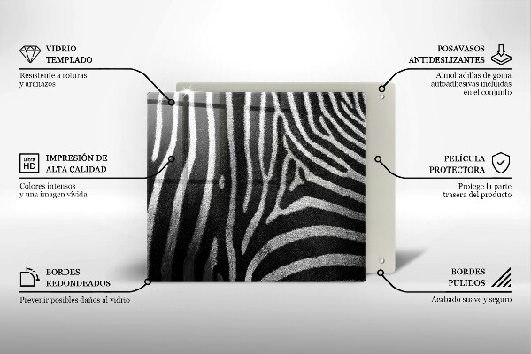 Chopping board Zebra stripes