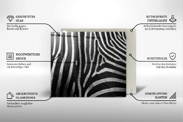 Chopping board Zebra stripes