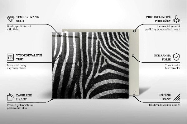 Chopping board Zebra stripes