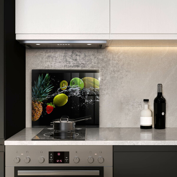 Glass worktop protector Fruits in water
