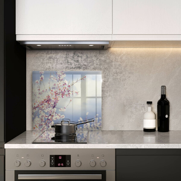 Chopping board A blooming tree