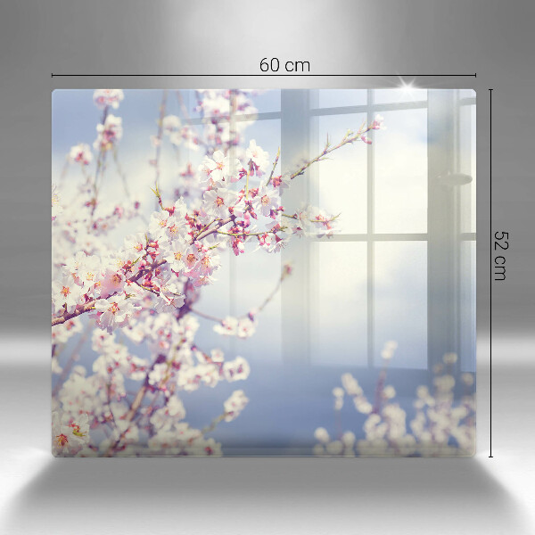 Chopping board A blooming tree