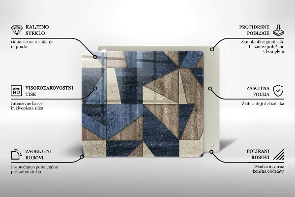 Chopping board Geometric abstraction