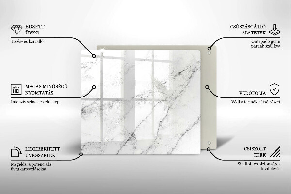 Chopping board Elegant marble texture