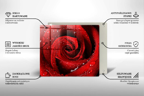 Chopping board Rose flower petals