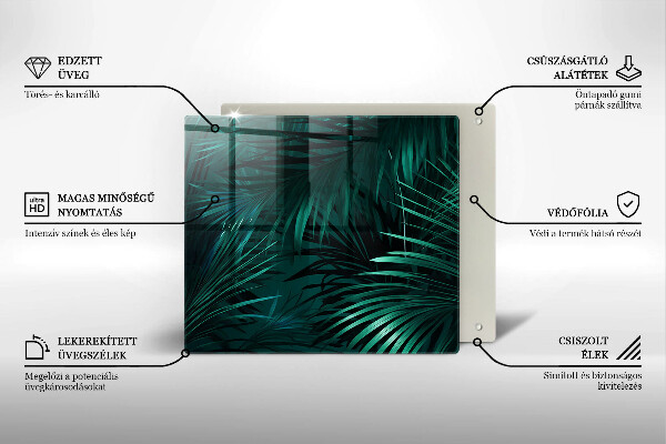 Chopping board Wild jungle leaves