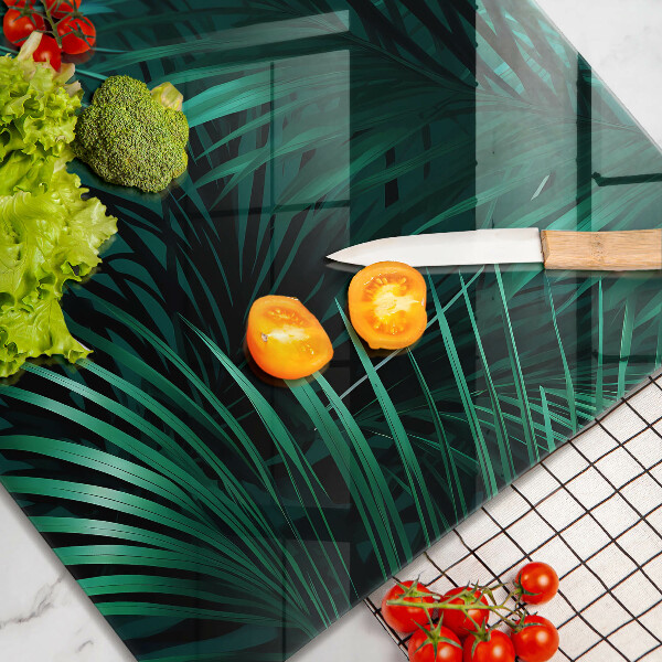 Chopping board Wild jungle leaves