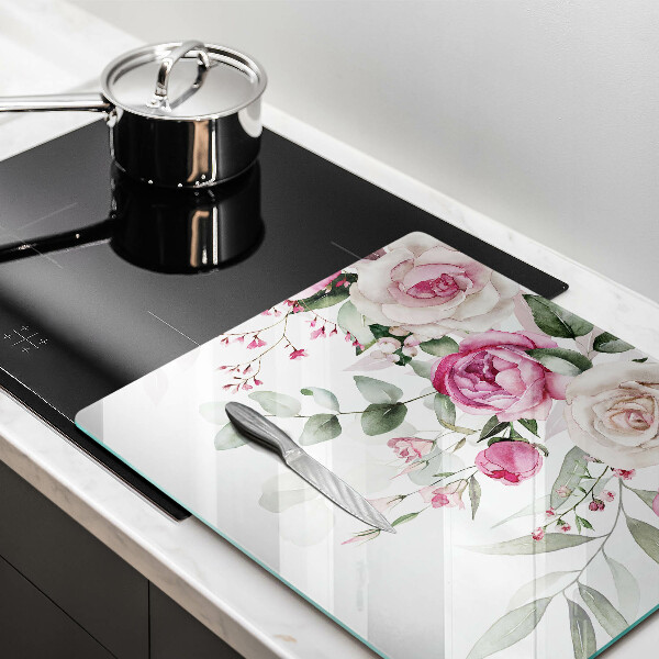 Chopping board Watercolor roses