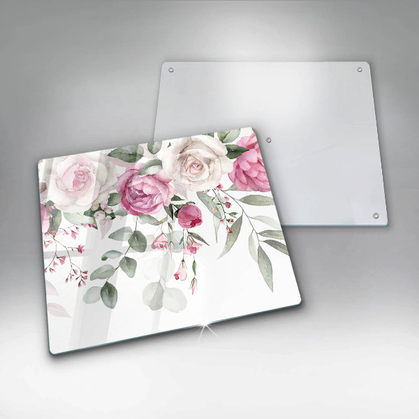 Chopping board Watercolor roses