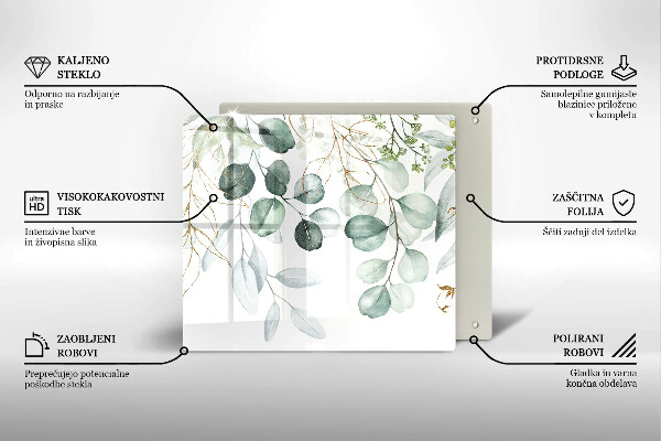 Chopping board Painted plants