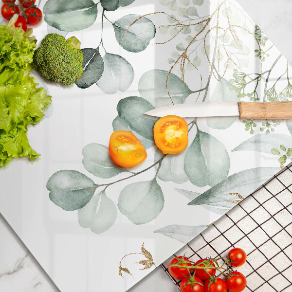 Chopping board Painted plants